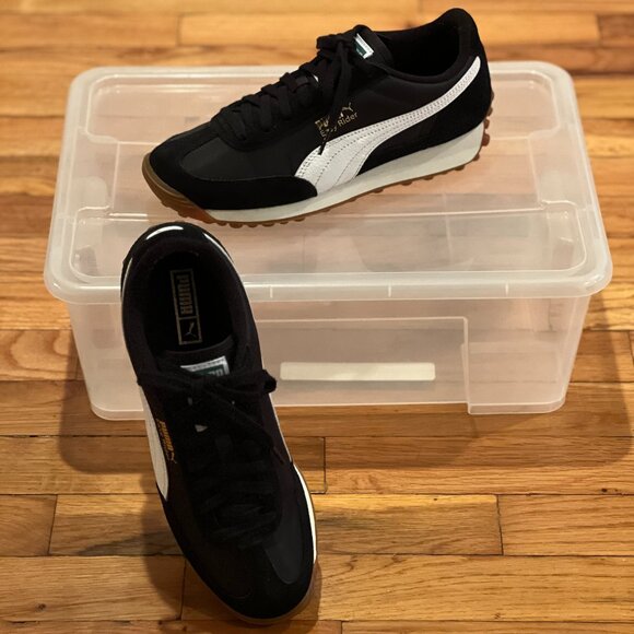 PUMA Easy Rider Vintage (2025), Black with White, Size 8 US - Picture 2 of 5
